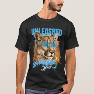 T-shirt Untamed Spirit - Fiery Puma Art