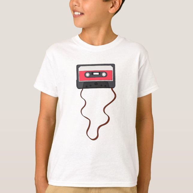 T-shirt Unwound Cassette Tape Mixtape Retro Vintage (Devant)