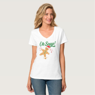 T-shirt Unwrap rire drôle Ginger Snap Cookie Noël