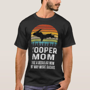 T-shirt Upper Peninsula Michigan Cadeaux Retro Yooper Mom 