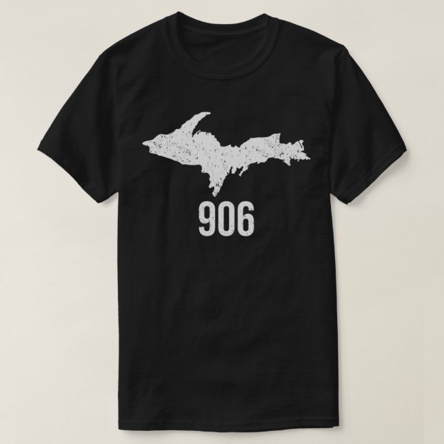 T-shirt Upper Peninsula UP 906 Yooper Pride Racines du Mic (Design devant)