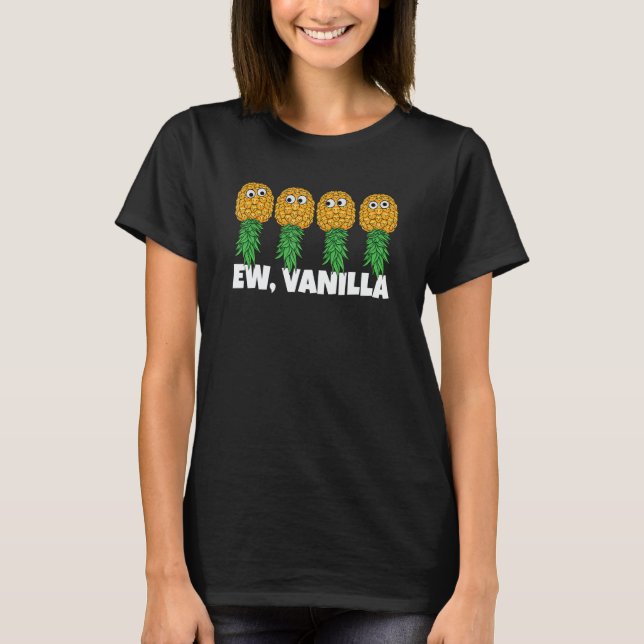 T-shirt Upside Down Pineapple Ew Vanilla  Swinger Men Wome (Devant)
