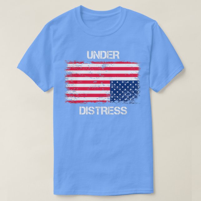 T-shirt Upside down US Flag (Design devant)