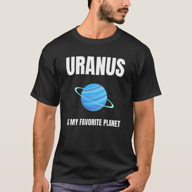 T-shirt Uranus est ma planète préférée (Devant)