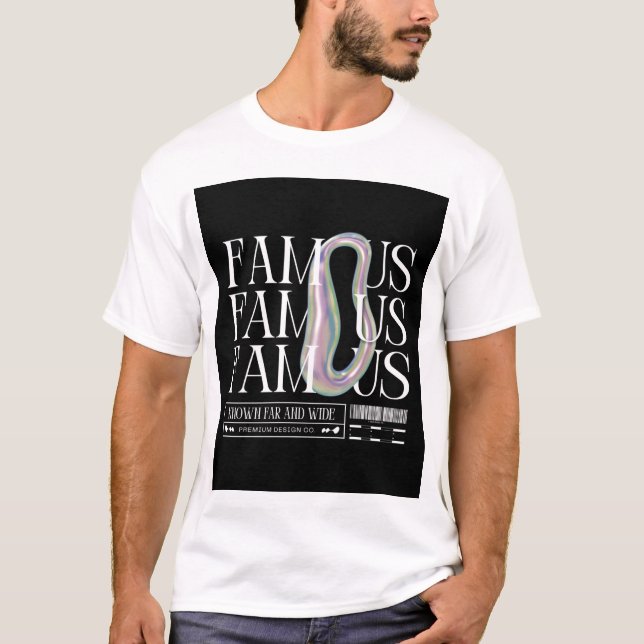 T-shirt urbain "célèbre" (Devant)