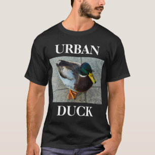 T-shirt urbain de noir de canard