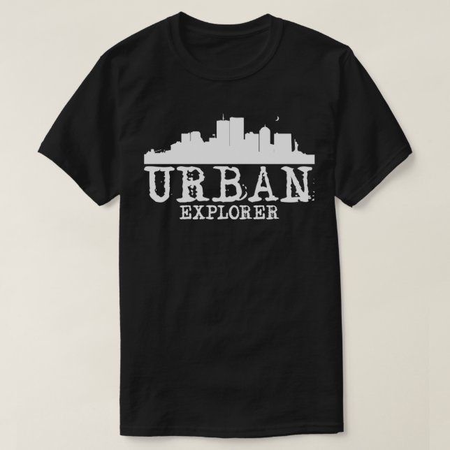 T-shirt Urbain Explorer Urbex Lieux perdus Ville Explorati (Design devant)