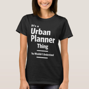 T-shirt Urbain Planificateur Titre du travail Cadeau