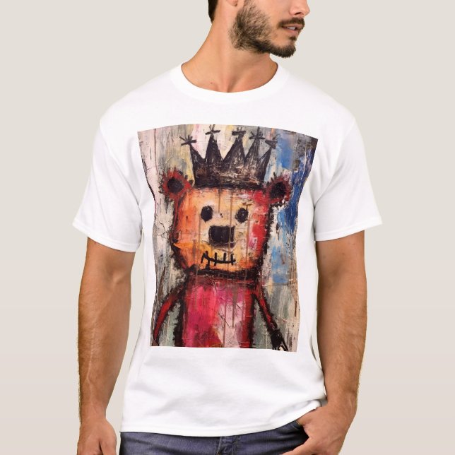 T-shirt Urban Bear King GRAFFITI (Devant)