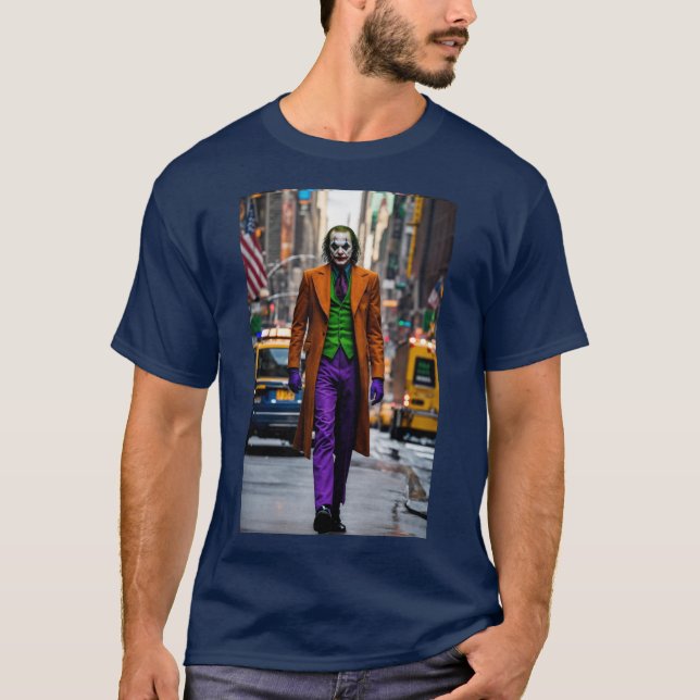 T-shirt Urban Chaos The Joker in New York City Streets (Devant)