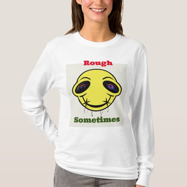 T-shirt "Urban Chic : 'Rough Parfois' Long Sleeve Women's (Devant)