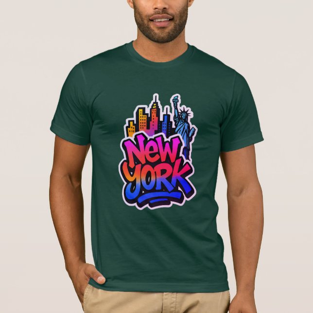 T-shirt Urban Echo : Graffiti Pulse (Devant)