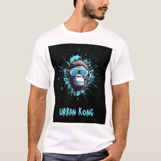 T-shirt Urban Kong Gorilla Design – Blue & Black Streetwea