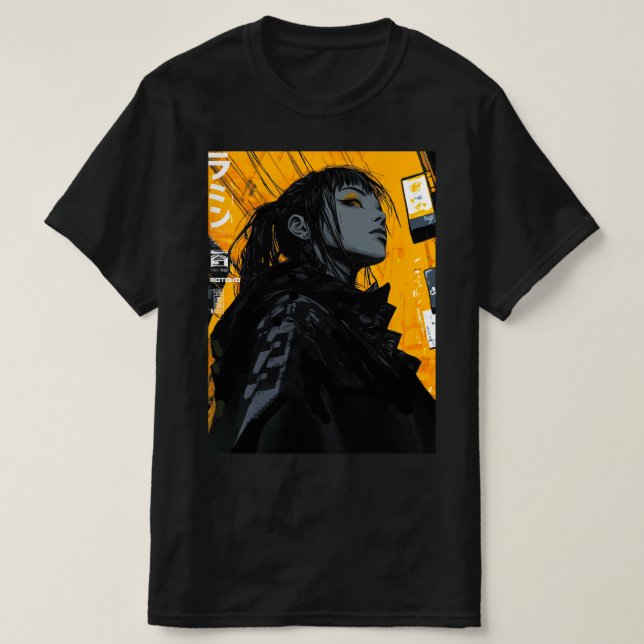 T-shirt Urban Neon City Vaporwave Cool (Design devant)