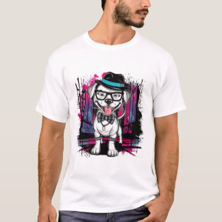T-shirt Urban Pup : Graffiti Art Dog Design