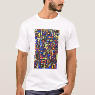 T-shirt Urban Street Art Géométrique Bauhaus deux-modernes