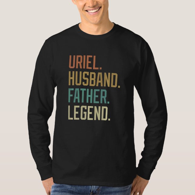 T-shirt Uriel Husband Father Legend Father's Day Retro (Devant)