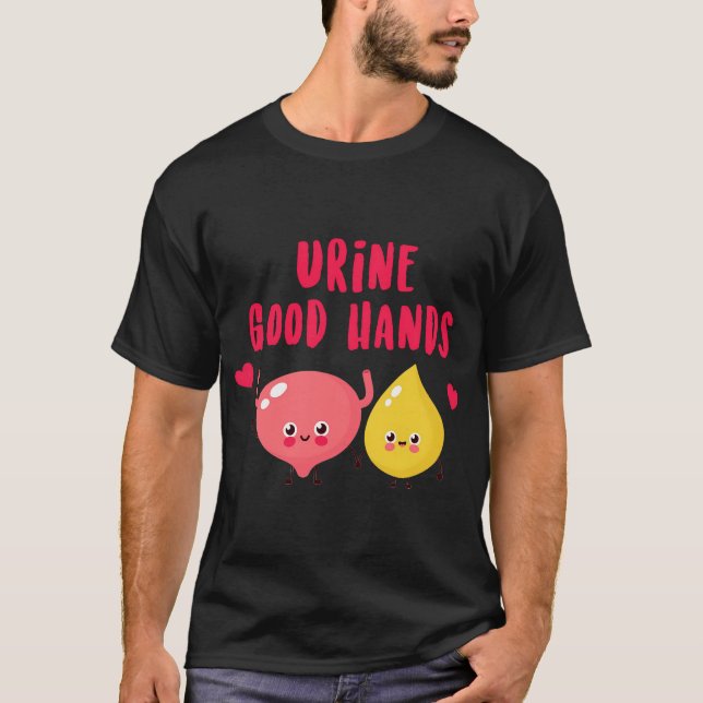 T-shirt Urine Bonne Mains Infirmière Médicale (Devant)