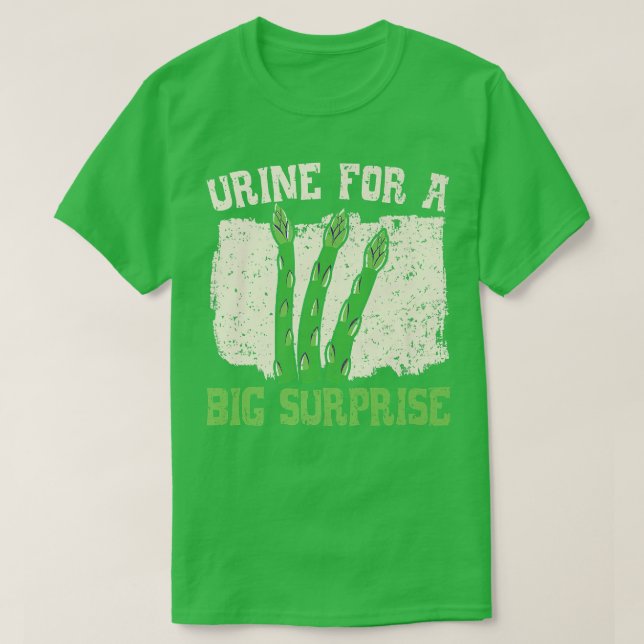 T-shirt Urine Pour Un Gros Asparagus Végétal Surprise (Design devant)
