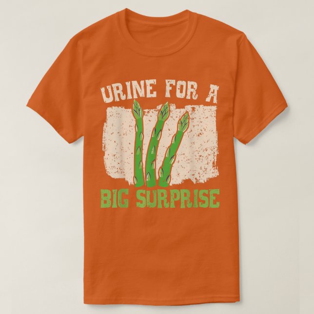 T-shirt Urine Pour Un Gros Asparagus Végétal Surprise (Design devant)