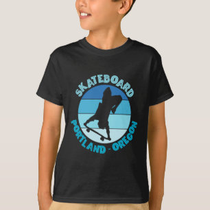 T-shirt Urne de skateboardeur de Portland Oregon Skateboar