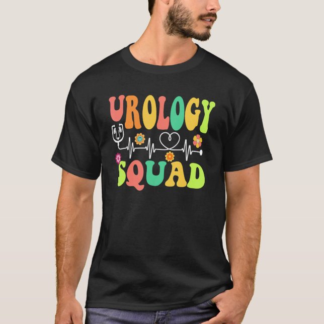 T-shirt Urologie super Escadron Cute Urologiste Infirmière (Devant)