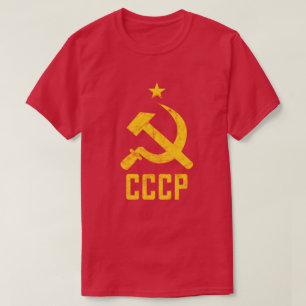 T-shirt URSS rétro des années 80 CCCP Union Soviétique Red