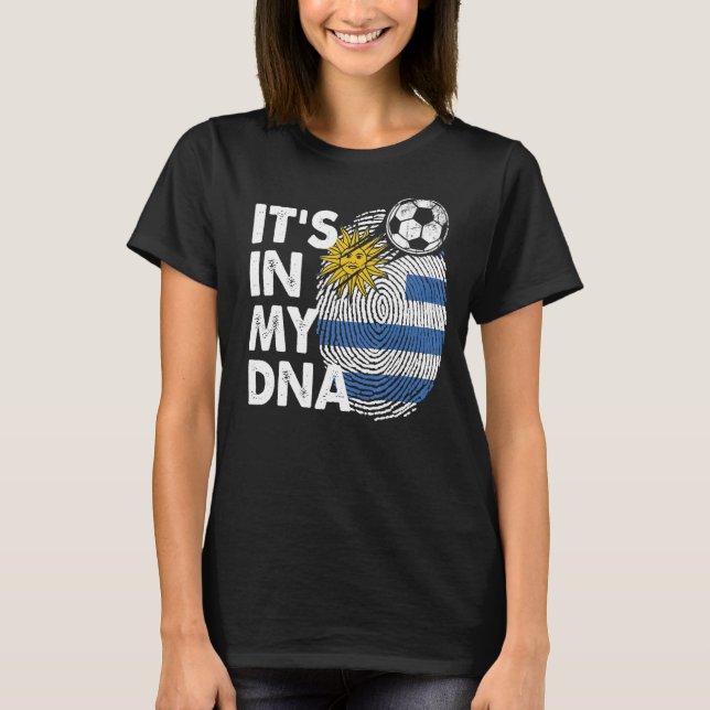 T-shirt Uruguay Dans Mon Équipe Drapeau Dna Uruguay (Devant)