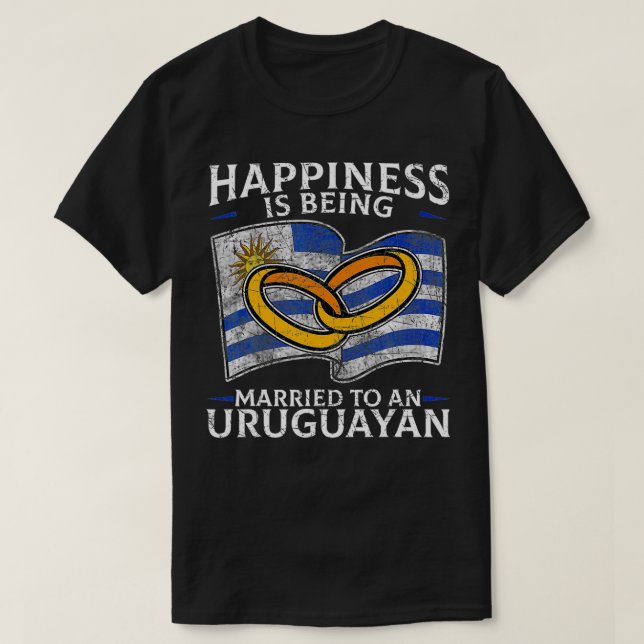 T-shirt Uruguay République orientale Mariage uruguayenne F (Design devant)