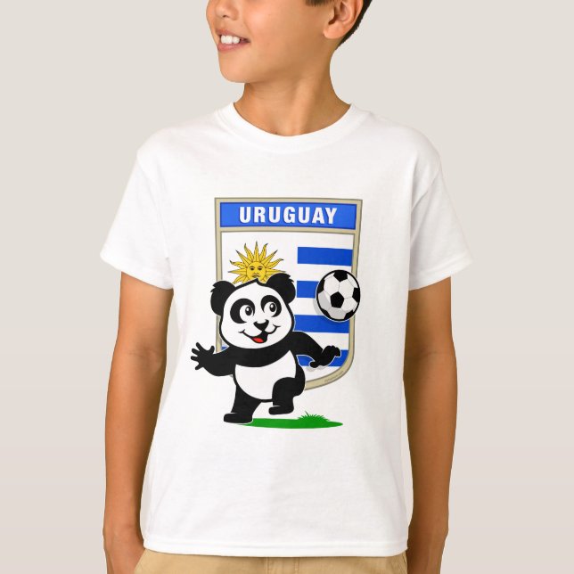 T-shirt Uruguay Soccer Panda (Devant)