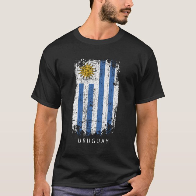 T-shirt Uruguay Souvenir Design - Pays Drapeau Uruguay (Devant)