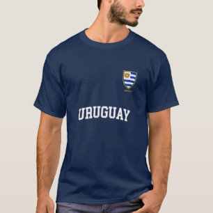 T-shirt Uruguay Team Sports Football Uruguay Drapeau urugu
