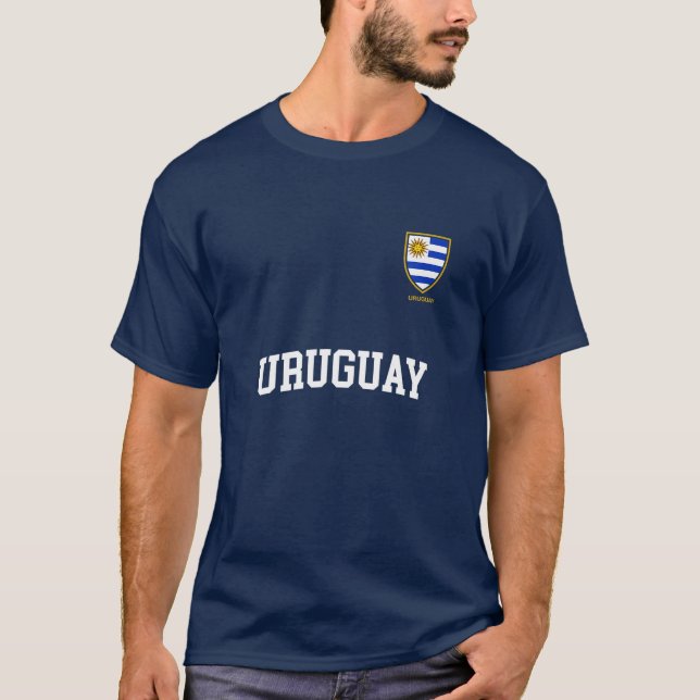 T-shirt Uruguay Team Sports Football Uruguay Drapeau urugu (Devant)