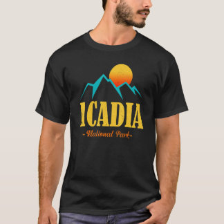 T-shirt US Adventure Vintage Acadia National Park Souvenir