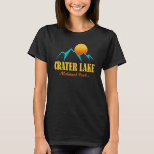 T-shirt US Adventure Vintage Crater Lake National Park Sou