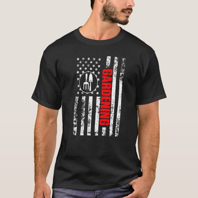 T-shirt US American Flag Hobby at your House Patriotic Gar (Devant)