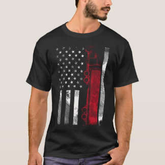 T-shirt Us American Flag Semi-Truck Driver 18 Wheeler