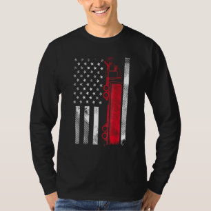 T-shirt Us American Flag Semi-Truck Driver 18 Wheeler