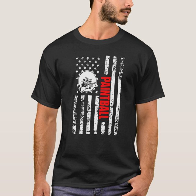 T-shirt US American Flag Team Shooting Sports Patriotic Pa (Devant)