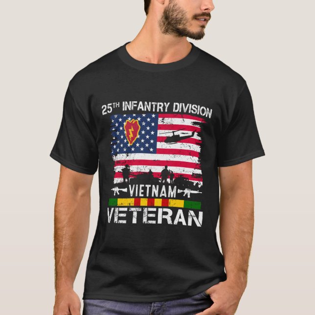 T-shirt US Army 25th Infantry Division Vietnam Vétérinaire (Devant)
