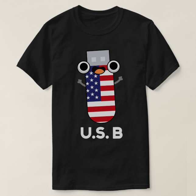 T-shirt US B Funny Pun des États-Unis (Design devant)