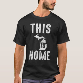 T-shirt US Citizen Proud America State Flag This Home Mich