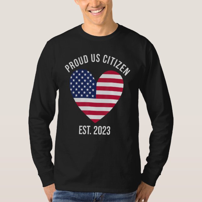 T-shirt US Citizenship Decoration American New USA Citizen (Devant)