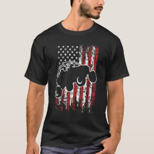 T-shirt Us Drapeau Atv Side By Side Rider Utv Juillet 4 Ra