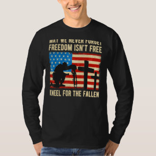 T-shirt Us Drapeau Kneel Pour Le Fallen Honor Les Patriots