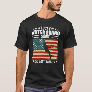 T-shirt US Drapeau Ski 4 Juillet hommes de ski nautique Ea