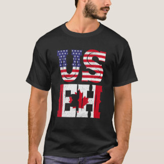 T-shirt US EH T American Canadian Funny Memote