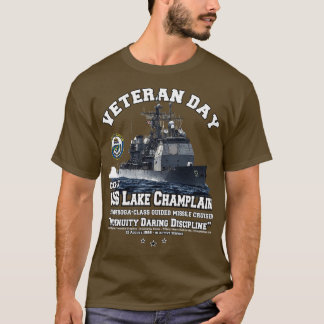 T-shirt US Lake Champlain CG57 Navy Cruiser vétérans