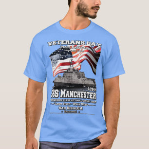 T-shirt US Manchester LCS14 vétérans des navires de combat