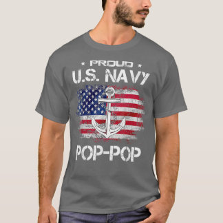 T-shirt US Na vy Proud PopPop  Proud US Na vy Grandpa Fath